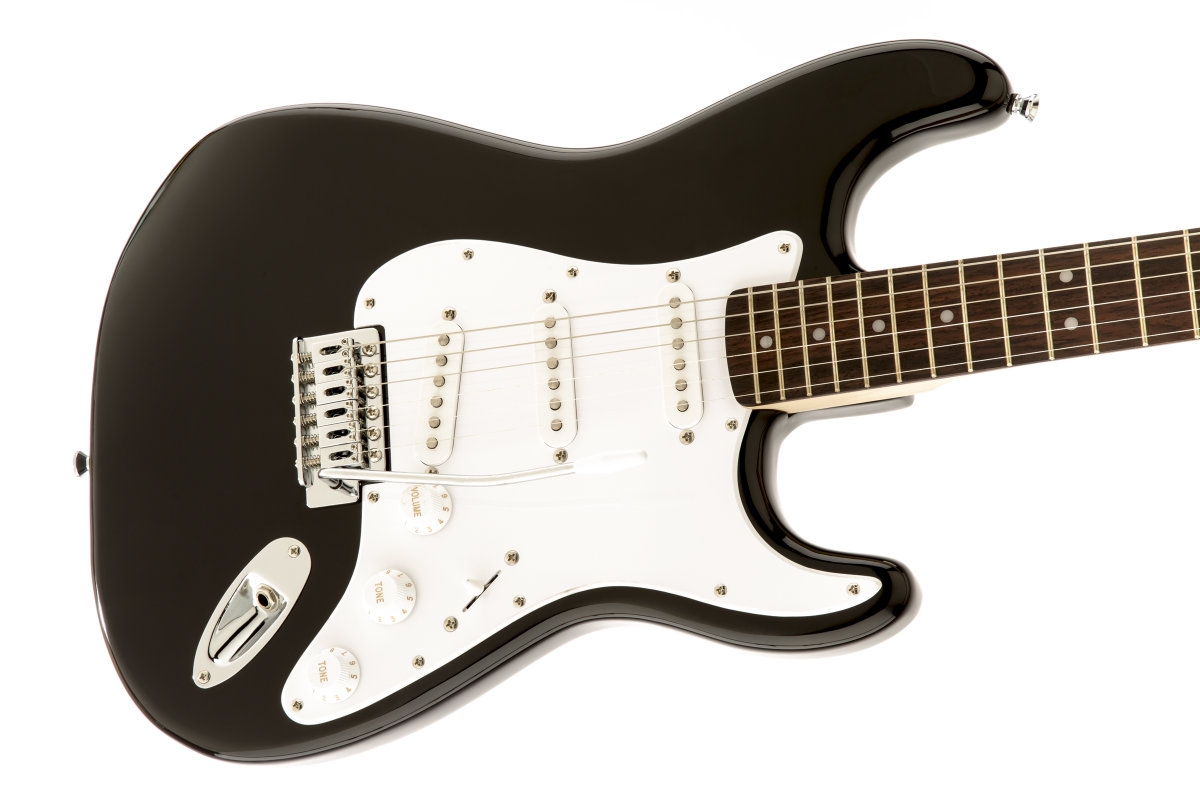 Squier Bullet Strat with Tremolo, Black - Promenade Music