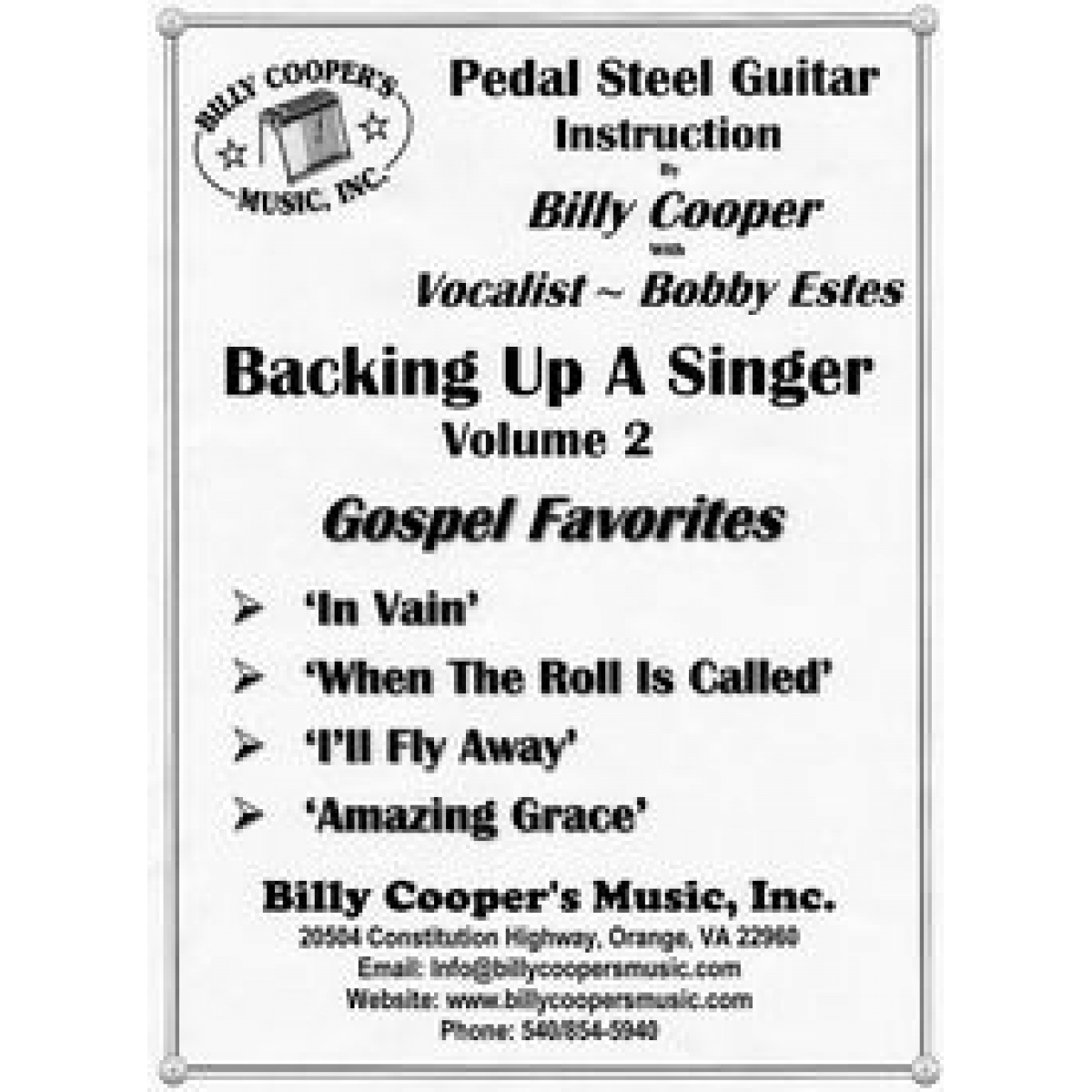 Billy cooper 2024 steel guitar