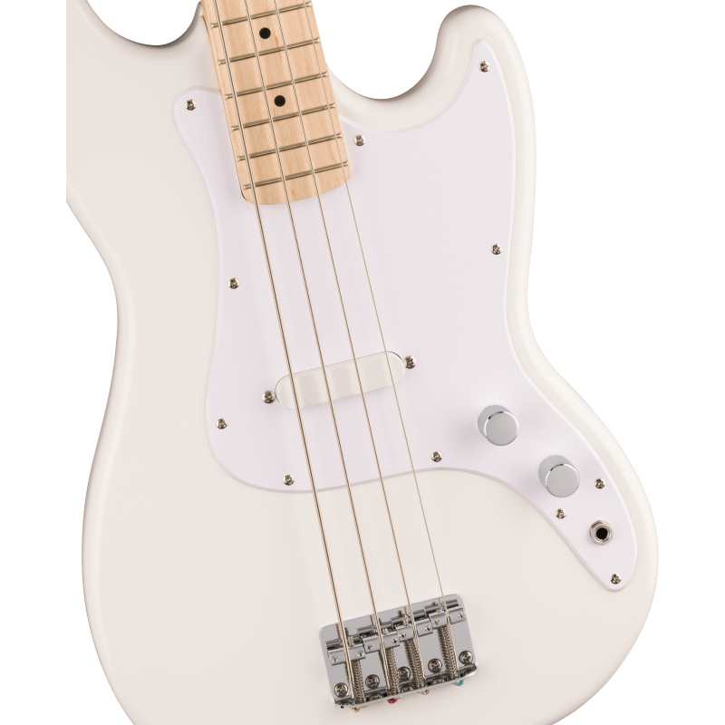 Squier White Bronco Bass