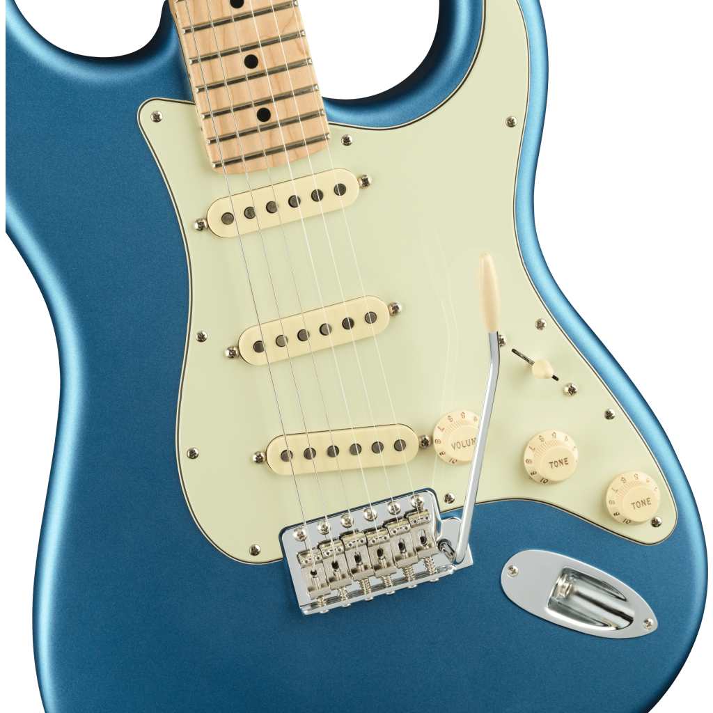 Fender American Performer Stratocaster in Satin Lake Placid Blue with Gig  Bag - Promenade Music